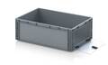 AUER Packaging Skladové otevřené přepravky V euroformátu s průhlednou deskou z akrylového skla EG SKS 64/22 HG Náhledová fotografie 2